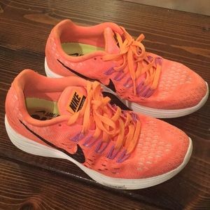 Nike Lunarglide Orange  Running Sneakers